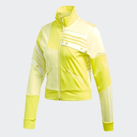 Adidas Women Originals x DANIËLLE CATHARI in Shock Yellow Tracksuit - Picture 4 of 11